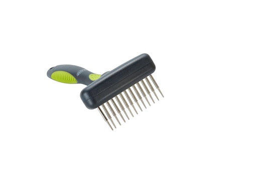 [KR275643] Kruuse Buster Flexible Undercoat Rake 13 Long Pins