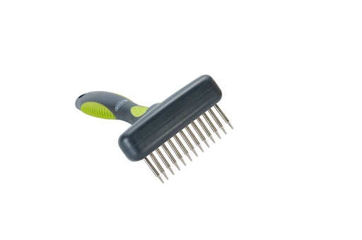 [KR275641] Kruuse Buster Flexible Undercoat Rake 13 Short Pins