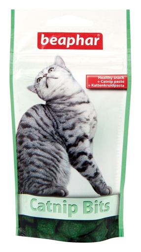 [BE11637] Beaphar Catnip Treats Bits Pouch Healthy Cat Treats 35gm