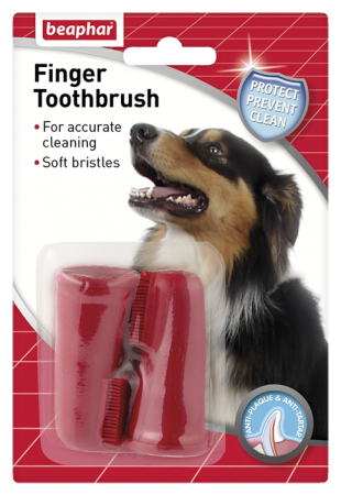 [BE11327] Beaphar Dog Finger Toothbrush 2pcs