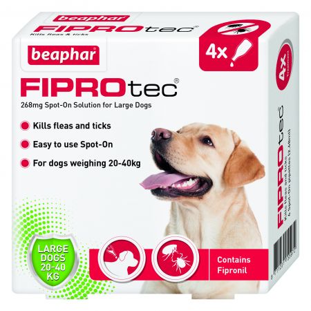 [BE15597] Beaphar Fiprotec for Large Dog 4 Pipettes