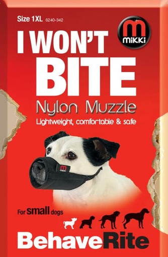 [MI6240342] Mikki Behaverite Nylon Dog Muzzle Size 1 XL