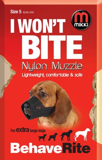 [MI6240339] Mikki Behaverite Nylon Dog Muzzle Size 5