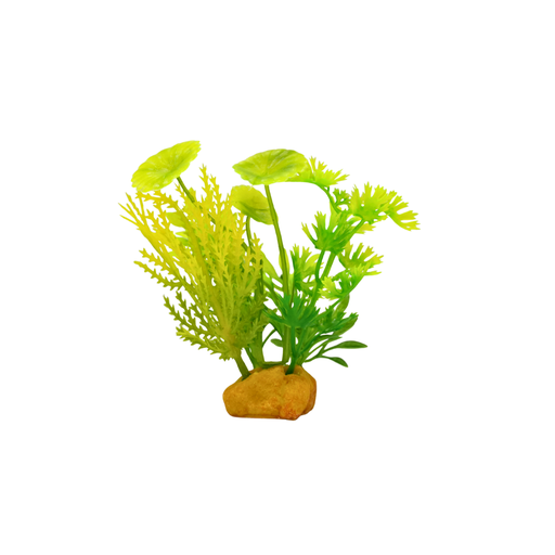 [YS-70405A-4] Yusee Aquarium Decorations - Artificial Plant YS-70405A-4 [Height:4"]