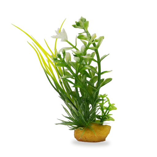 [70612F-4] Yusee Aquarium Decorations - Artificial Plant 70612F-4 [Height:4"]
