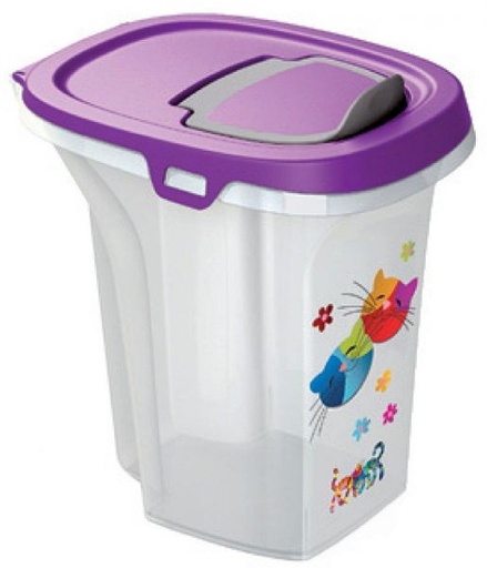 [AF50-157-FF] Moderna Trendy Story Friends Forever Pet Food Bin 6 Litres, Violet