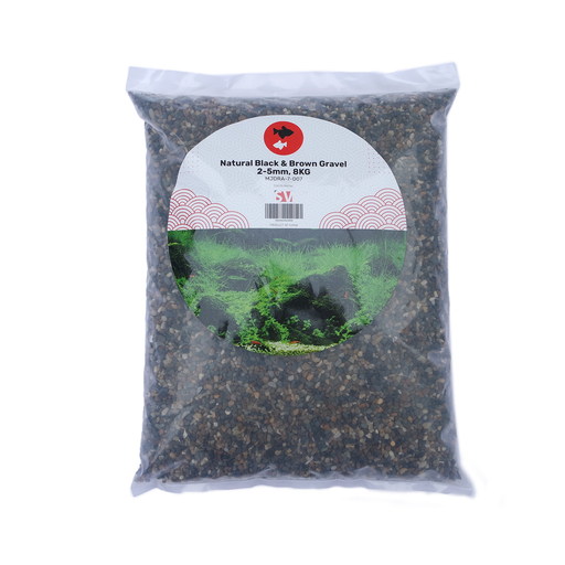 [MJDRA-7-007] SV Aquarium Deco Natural Black & Brown Gravel, 2-5 mm, 8 kg