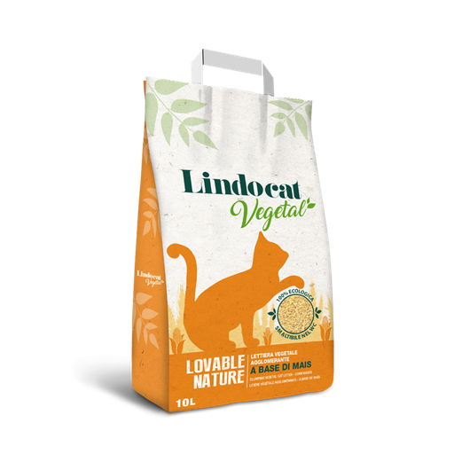 [LI1LCLLC-CR10LCLN] LindoCat Lovable Nature Biodegradable Clumping Cat Litter (Corn) 10 L