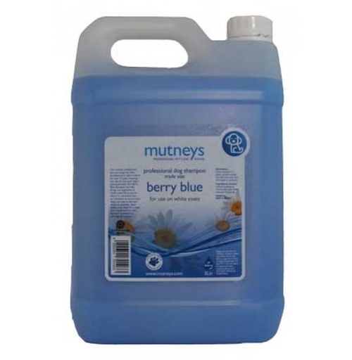 [MUB06006a] Mutneys Berry Blue Shampoo White Dogs 5L