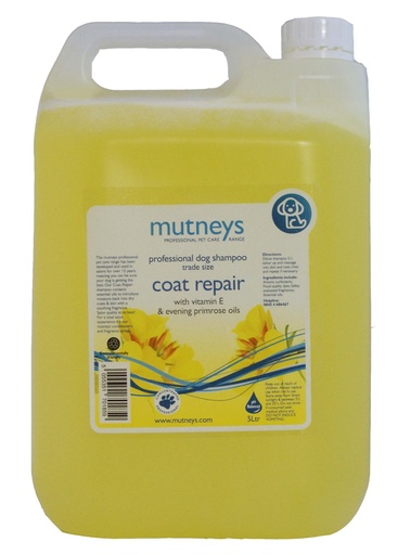 [MUB06029a] Mutneys Coat Repair Shampoo With Evening Primrose Oil 5Ltr