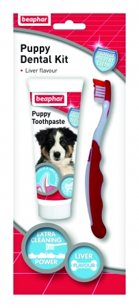 [BE12476] Beaphar Puppy Dental Kit 50gm