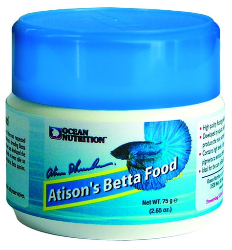 [OC1009310] Ocean Nutrition Atison's Betta Food 75gm