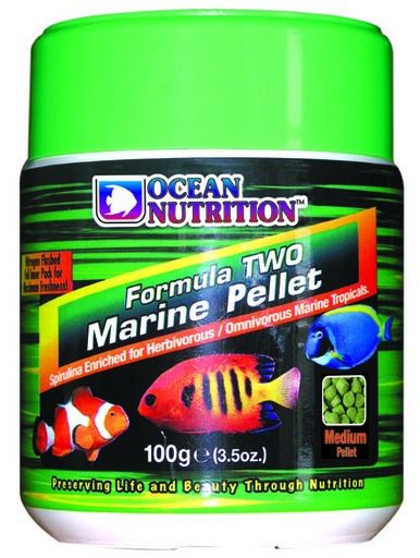 [OC1009250] Ocean Nutrition Formula 2 Marine Pellet Medium 100gm