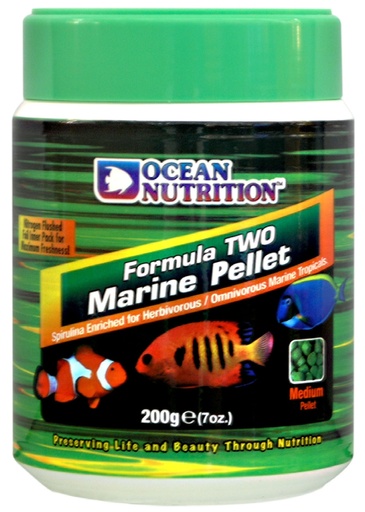 [OC1009252] Ocean Nutrition Formula 2 Marine Pellet Medium 200gm