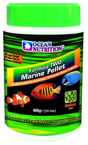 [OC1009254] Ocean Nutrition Formula 2 Marine Pellet Medium 400gm