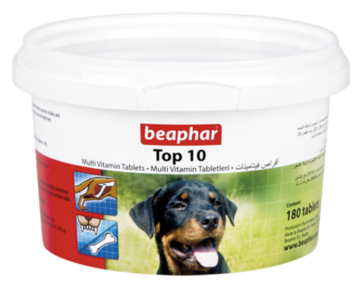 [BE10910] Beaphar Top 10 Dog Multi Vitamins 180Tablets