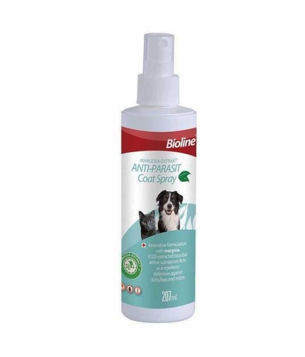 [6970117122008] Bioline Anti Flea & Tick Spray 207ml