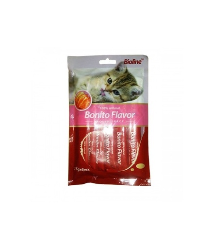 [6970117123265] Bioline Cat Treats Bonito 6x15gm