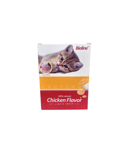 [6970117123319] Bioline Cat Treats Chicken 24x15gm