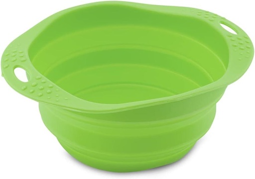 [300412-GREEN-Small] Beco Pets Collapsible Travel Dog Bowl GREEN-Small