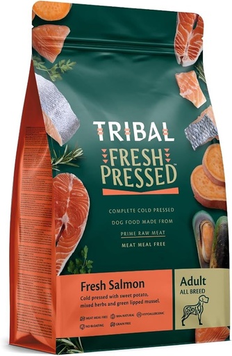 [ADTS-2.5kg] Tribal Fresh Pressed Complete Fresh Salmon Adult Dry Dog Food 2.5kg