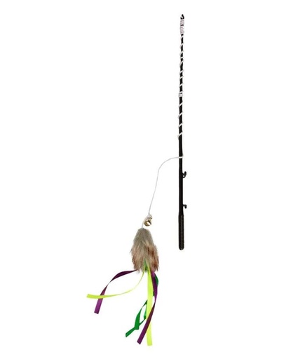 [74749721-30CM] Flamingo Brendan Fishing Rod Dangler Cat Toy 30cm