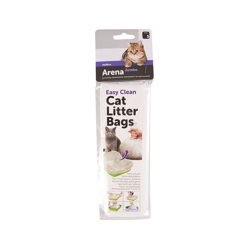 [501063-JUMBO] Flamingo Arena Jumbo Easy Clean Cat Litter Bags 5pcs JUMBO