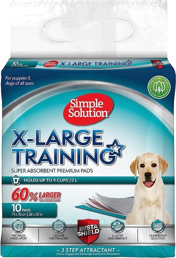 [1016] Simple Solution Premium Dog And Puppy Training Pads White Pack of 10
