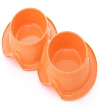 [PC-0088-38O] Pets Club Plastic Double Bowl Anti-Ant Without Bowl, 98 ml, Size 38*21*5.5 Cm – O