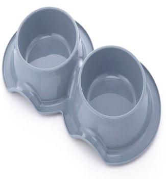 [PC-0088-38G] Pets Club Plastic Double Bowl Anti-Ant Without Bowl, 98 ml, Size 38*21*5.5 Cm -G