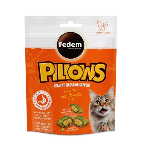 [PC-50123] Fedem Pillows Cat Treats – Chicken Flavour 50g