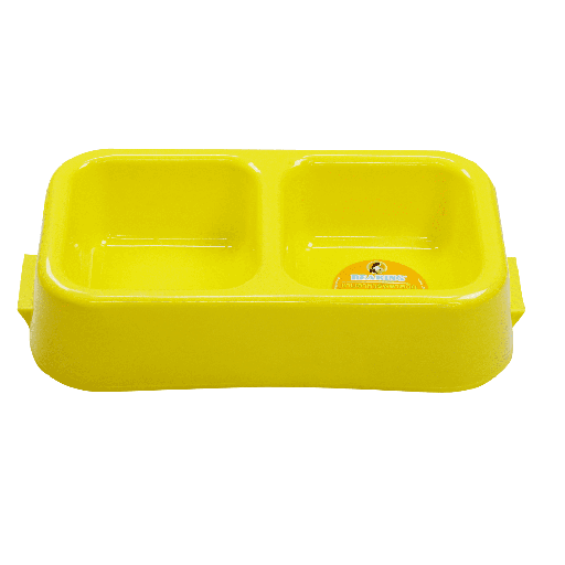[PC-10314] Bearing Twin Pet Bowl Small-mixed colour