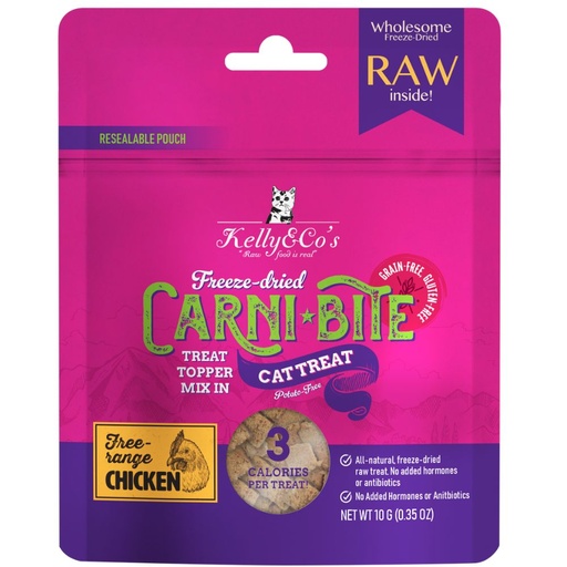 [PC-CNBC01] KELLY & CO'S Freeze Dried Carni Bite Topper Mix In Chicken For Cat Treat-10g