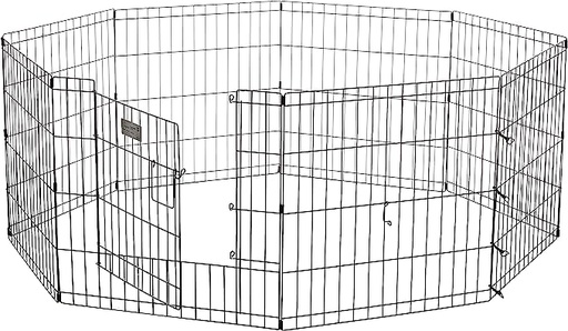 [1613] MidWest Exercise Pen Black 24inch