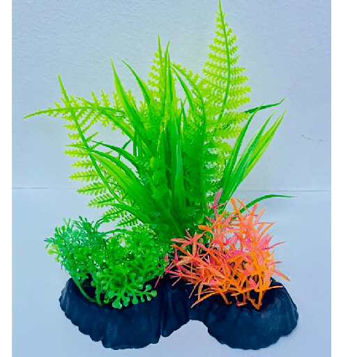 [PC-M511] Aquarium Plastic  Plant - M511-W13*H13 Cm (Sold By 2 Pcs /Pack)