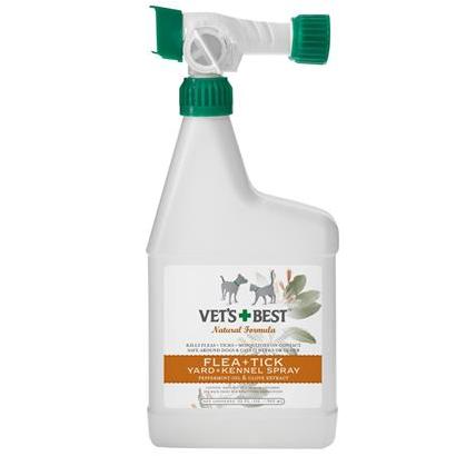[1721] Vet's Best Flea and Tick Yard Kennel Spray Plant-Based Formula 32oz