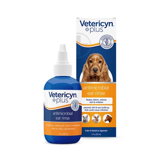 [1771] Vetericyn Plus Antimicrobial Ear Rinse 3oz