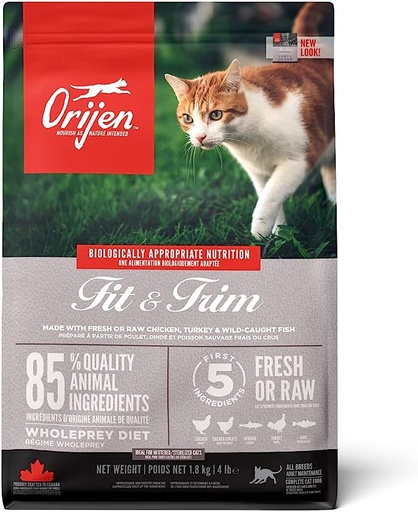 [100237-1] Orijen Fit & Trim Dry Cat Food 1.8kg