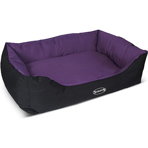 [300324-PLUM-SMALL] Scruffs Expedition Pet Box Bed Plum Small 50 x 40cm