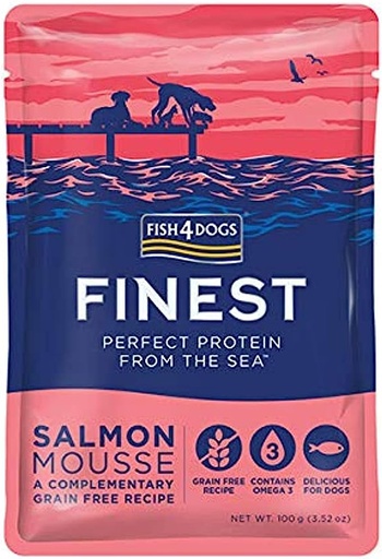 [300762-100g] Fish4Dogs Finest Salmon Mousse for Dogs 100gm