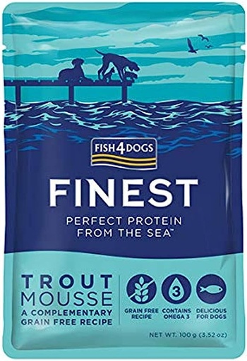 [300763-100g] Fish4Dogs Finest Trout Mousse for Dogs 100gm