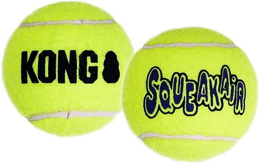 [302012-XSMALL] Kong Air Dog Squeakair Dog Toy Tennis Balls, XS, 3-Pack