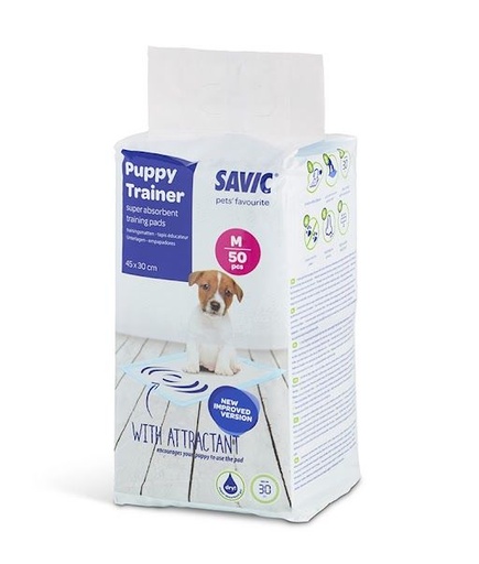 [302117-MEDIUM] Savic Puppy Trainer 50 Pads Medium