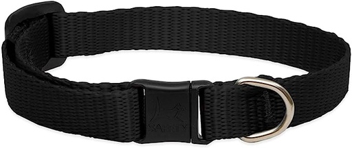 [340] LupinePet Cat Collar Black 1/2"