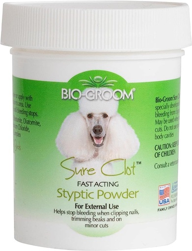 [3530058-1.5 oz.] Bio Groom Sure Clot Styptic Powder 1.5oz