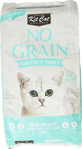 [4358] Kit Cat No Grain Chicken & Turkey Dry Cat Food 10kg