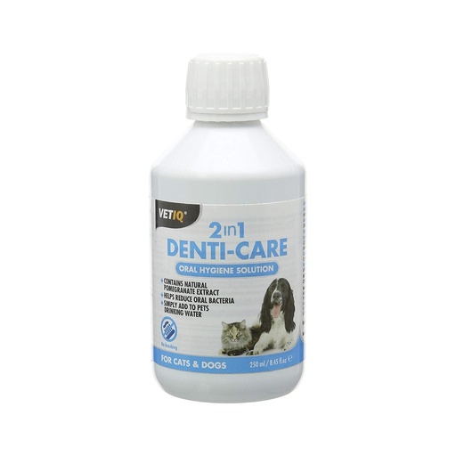 [6005597-250ML] Mark & Chappell VetIQ 2in1 Denti-Care Oral Hygiene 250ml