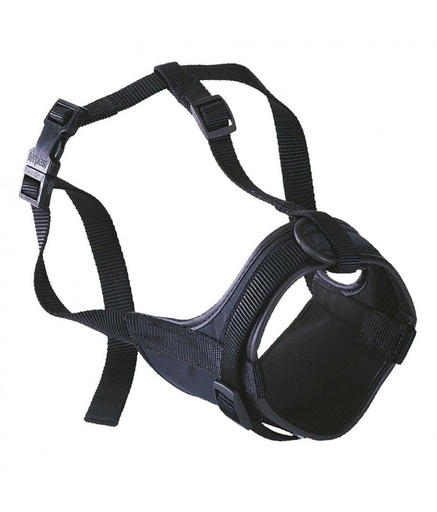 [75584917] Ferplast Adjustable Padded Dog Muzzle Safe Black