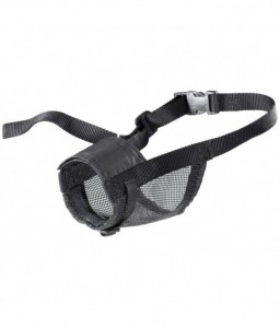 [75587617] Ferplast Muzzle Net Black Muzzle Device for Dogs Biting Behavior XXL