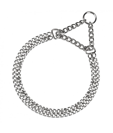 [75752903] Ferplast Chrome CSS Semi Choke Chain Dog Collar Made of Metal 32 x 44cm